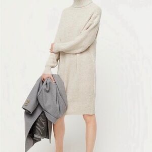 J CREW Marled Turtleneck Sweater Dress Size Small AF425